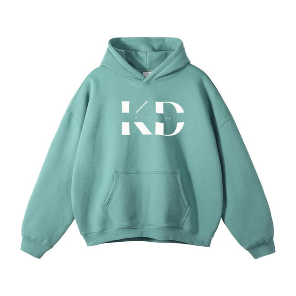 Hoodie manches longues coton épais - UNI - Vert